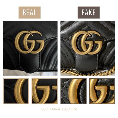 gucci marmont falsa vs vera|gucci marmont logo.